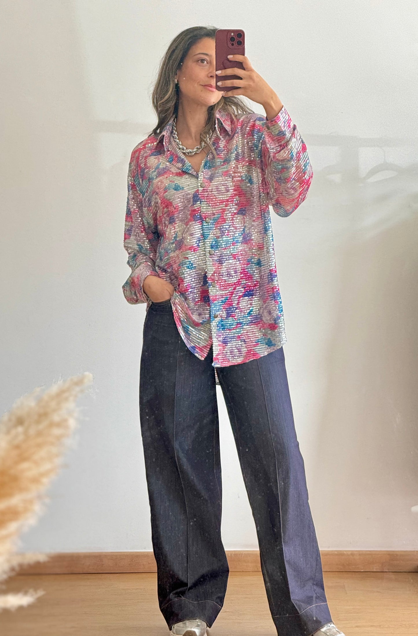 Camisa Lantejoulas Pinka