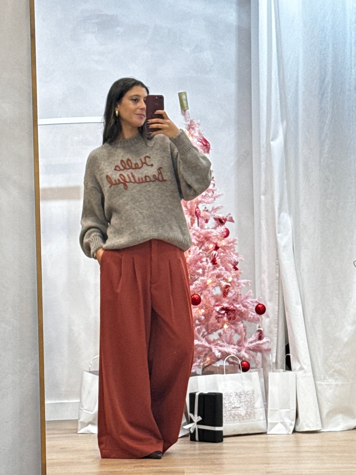 Camisola de malha “Hello Beautiful”