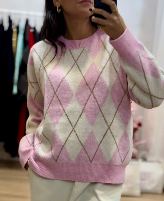 Camisola Pastel Argyle