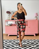 Saia estampado floral