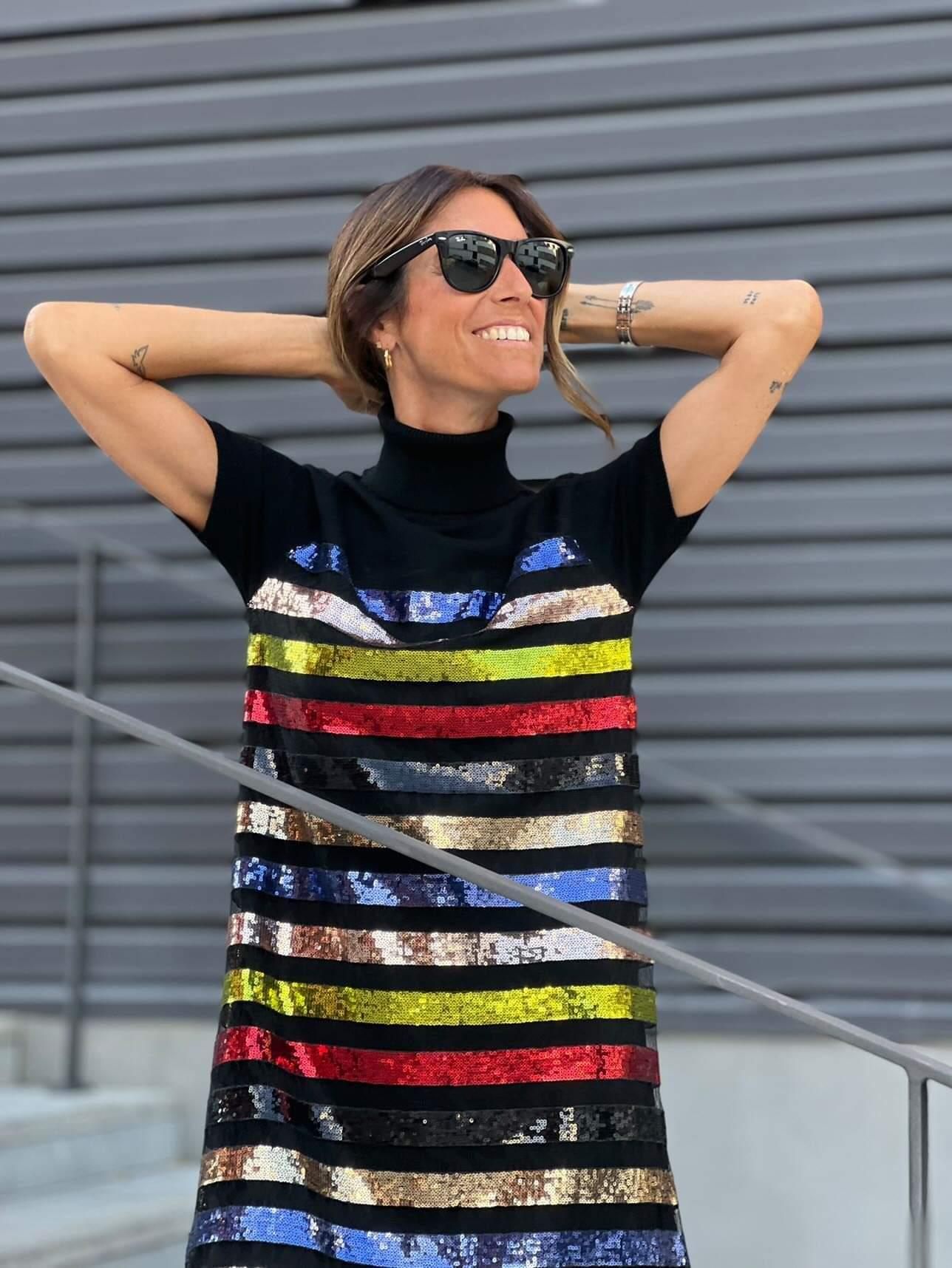 Vestido Bling Stripes